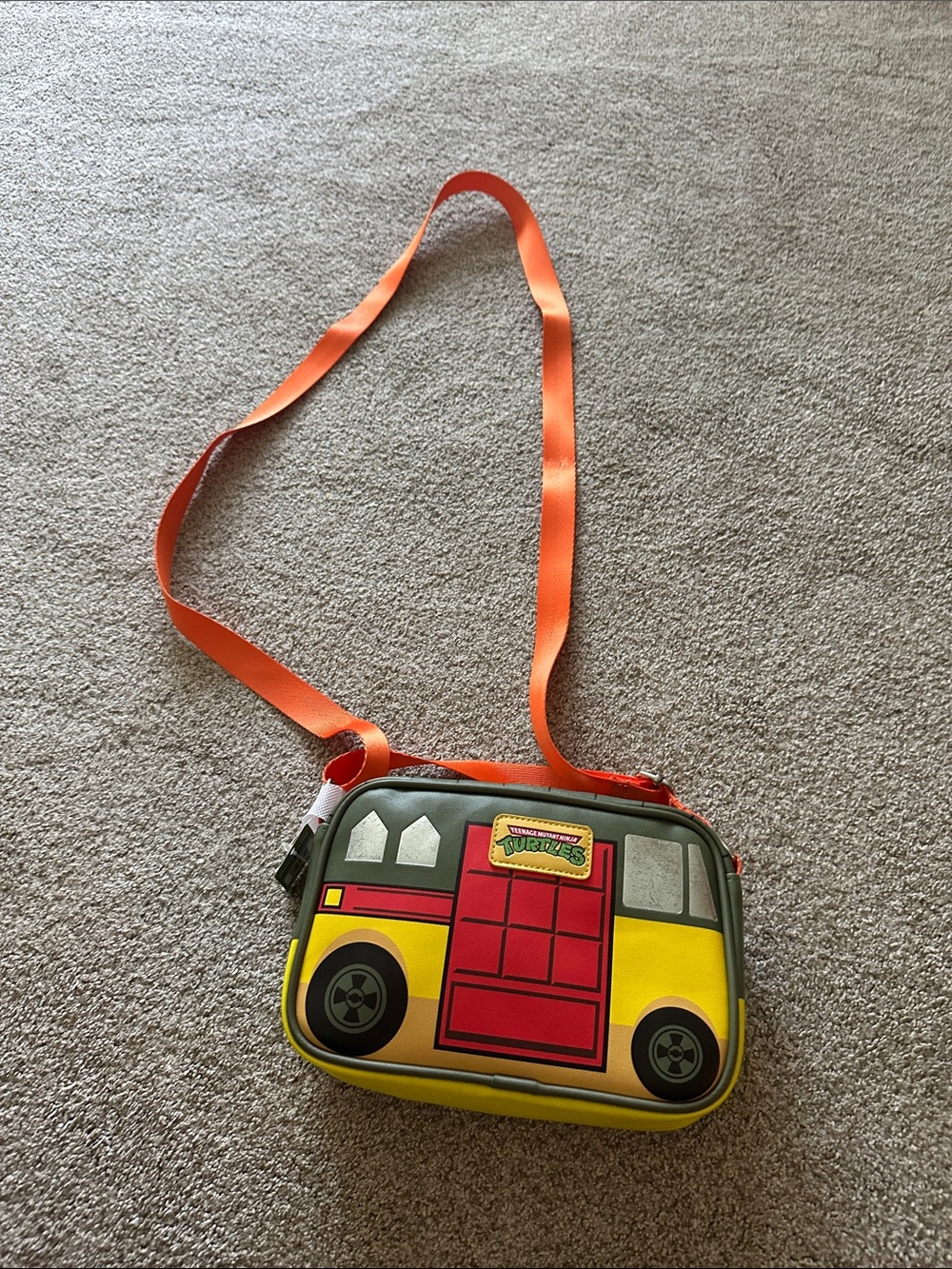 Teenage Mutant Ninja Turtles Kids Orange and Yellow Crossbody Bag